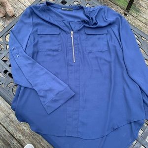 Fashion 2 Figure navy blue blouse.